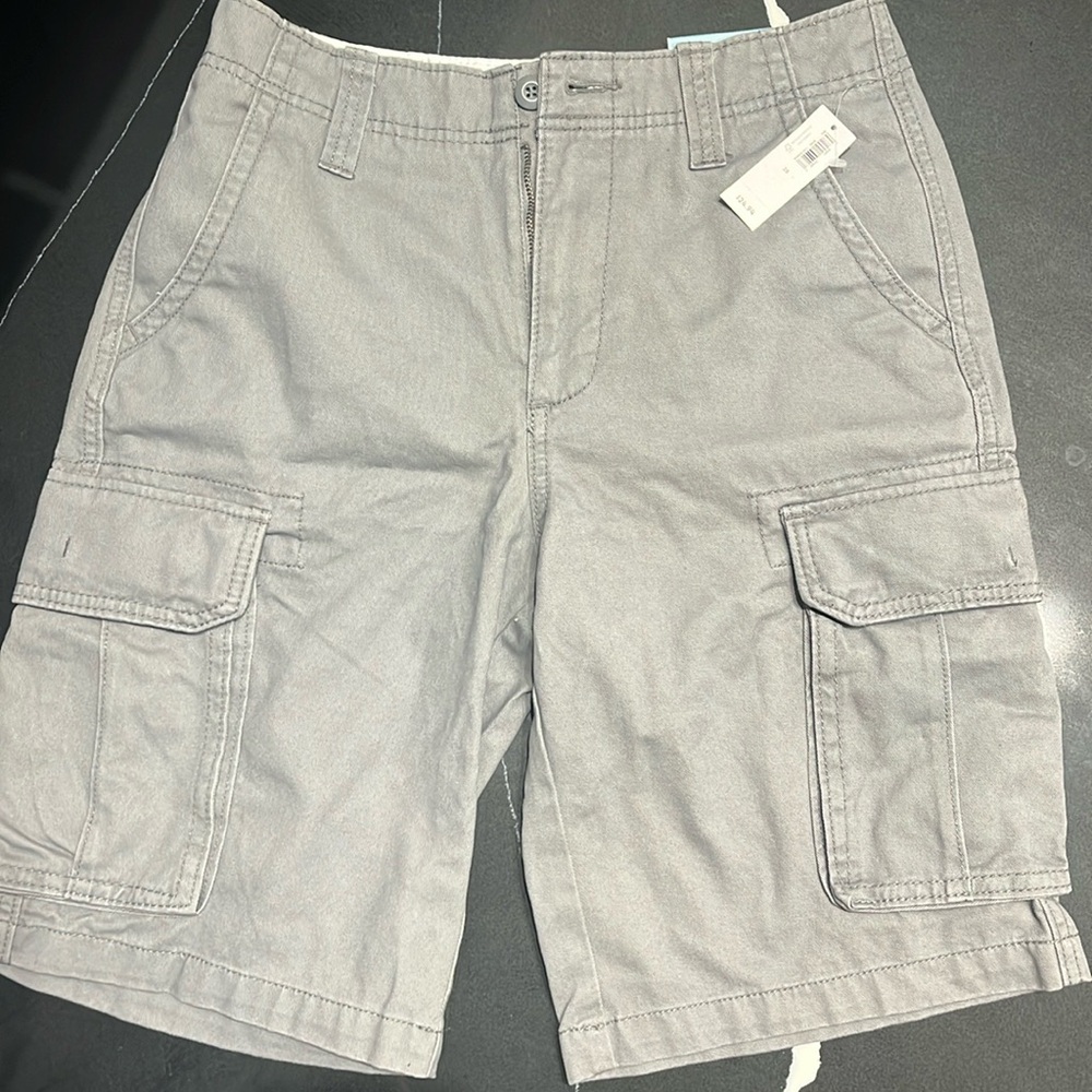NWT Grey Men’s Cargo Shorts Size 28 TAGS STILL ON Old Navy